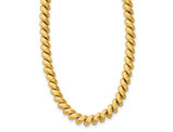 14K Yellow Gold Polished San Marco Necklace (16 inches)